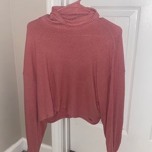 Hollister turtleneck sweater crop
